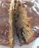 Torta integral con azúcar mascabo y pasas de uva