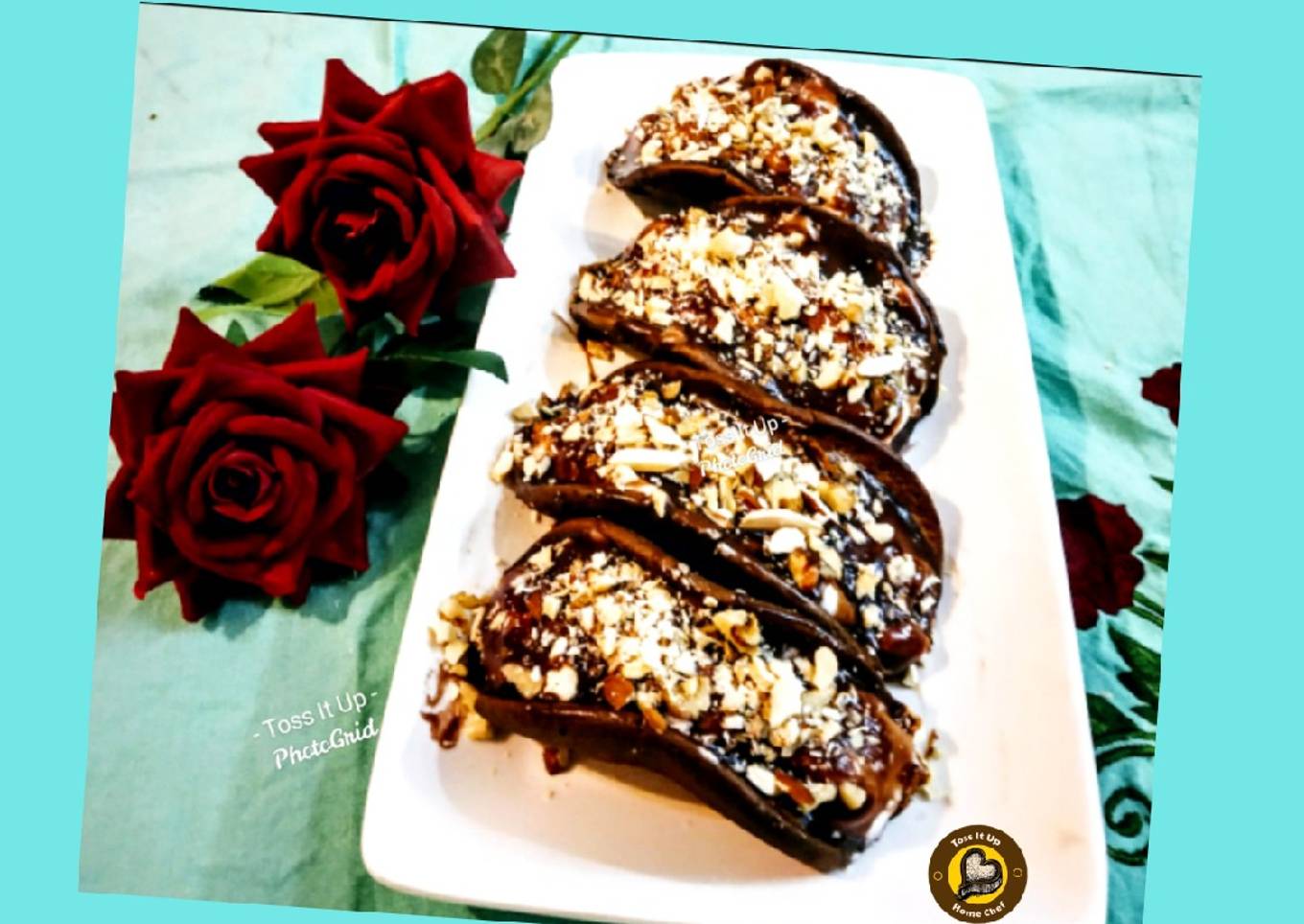 Chocolate Cake Tacos With Vanilla cream filling