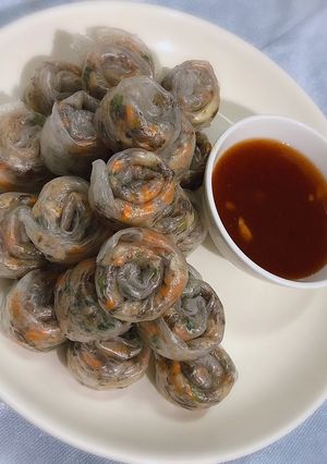 Hình của món Bánh tráng lụi.