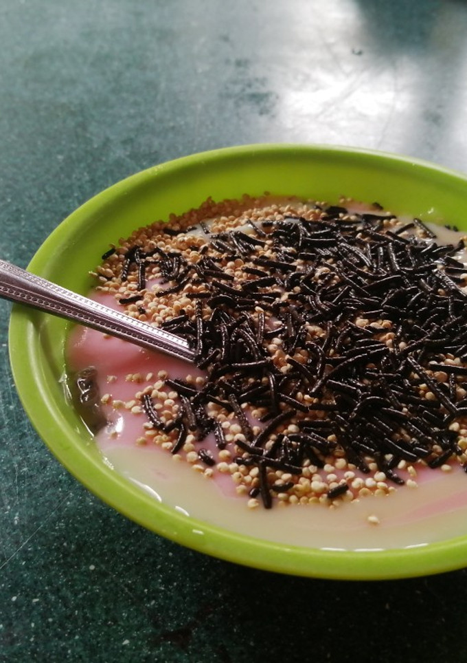 Una foto de Postre súper fácil de fruta de dragón