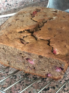 A picture of Banana and Strawberry Bread.