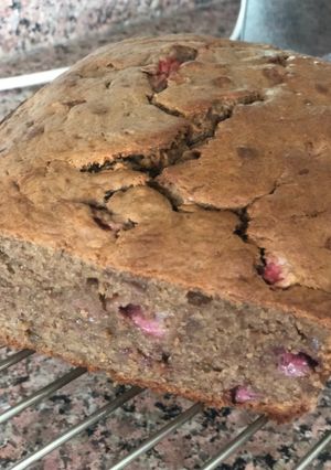 A picture of Banana and Strawberry Bread.