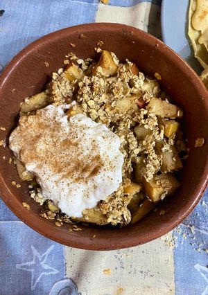 Φωτογραφία της συνταγής Oatmeal με μήλο και κανέλα🍎🍂