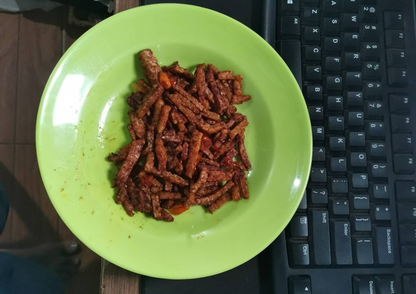 Kering tempe pedas manis