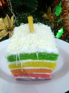 Foto resep Rainbow cake kukus