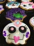 Galletas de mantequilla decoradas de Halloween