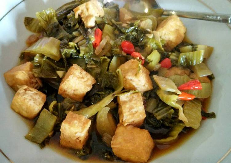 Tumis sayur asin homemade