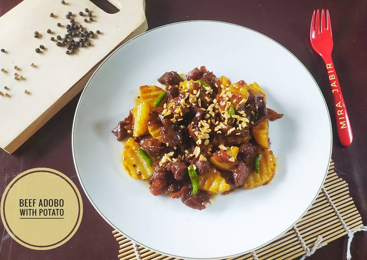 Resep Adobong Baka With Patatas || Beef Adobo With Potato #131 yang Bisa Manjain Lidah