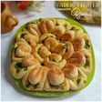 Garlic Flower Bread No Kneed
