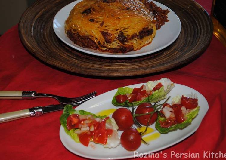 Persian style spaghetti