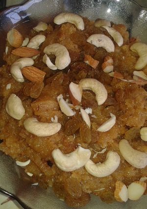 A picture of Moong dal halwa.