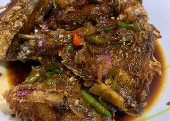 Resep Baru Ikan goreng saus Asam gurih Nikmat Lezat