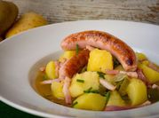 Una foto de longaniza de pollo