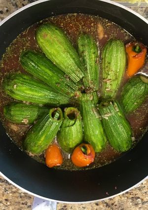 Una foto de Calabacines Rellenos