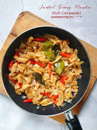 Langkah Gampang Menyiapkan Resep Sambel Goreng Mandai (Kulit Campedak) yang Uenak Anti Ribet, Menggugah Selera
