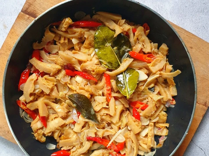 Langkah Gampang Menyiapkan Resep Sambel Goreng Mandai (Kulit Campedak) yang Uenak Anti Ribet, Menggugah Selera