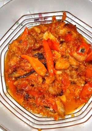 Foto resep Ikan pari bumbu balado pedas