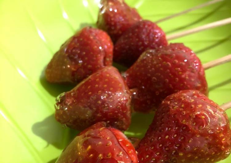 Cara Memasak Strawberry Candy By Irre Desirre Yang Renyah