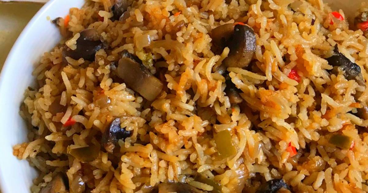 Burnt Garlic Mushroom Fried Rice - My Food Story