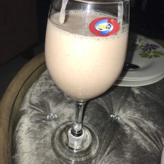 Strawberry and banana milkshake A picture of Strawberry and banana milkshake.
