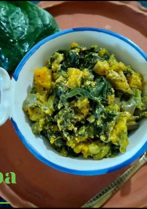 A picture of Malabar Spinach Curry / Pui saager chorchodi.