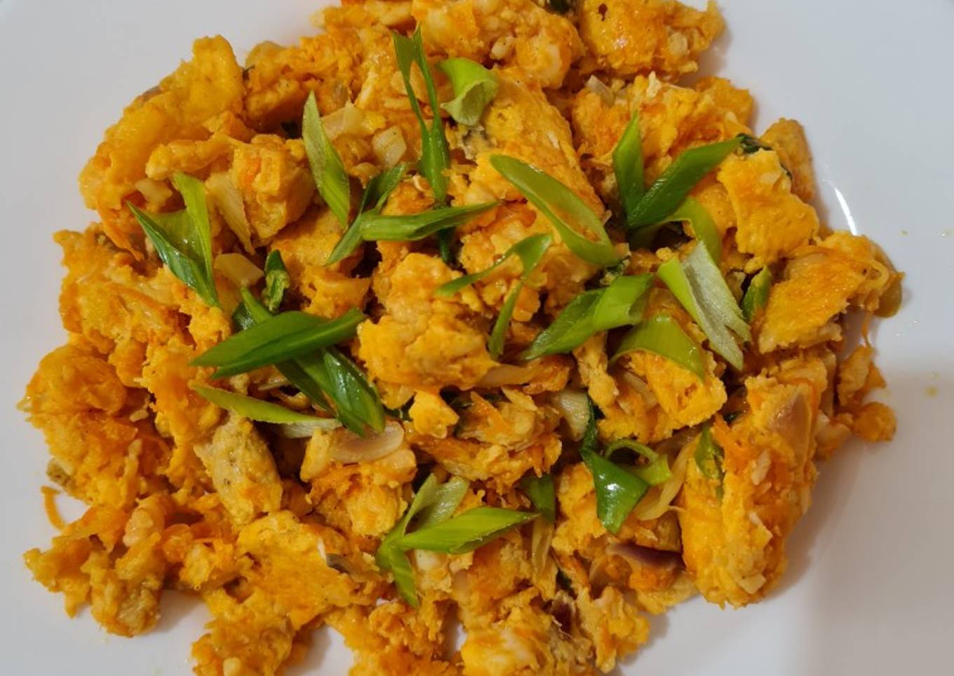 Fu Yung Hai Medan (kering dengan udang dan kepiting)
