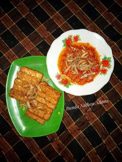 Foto resep Sambal teri & tempe goreng