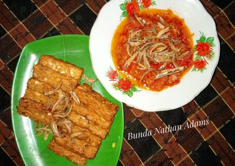 Sambal teri & tempe goreng