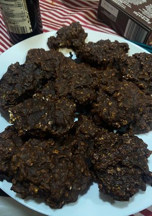 Una foto de Galletas de avena, plátano y chocolate
