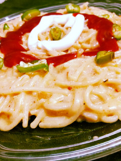 A picture of White sauce Pasta.