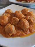 Albóndigas muy suaves con salsa