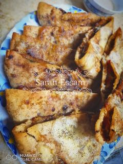 صورة لوصفة حواوشي بالجبنة والخضروات 😋