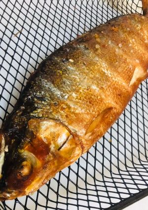 A picture of Air Fried Smoked Boneless Milkfish / Air Fryer Fish Tinapa - Bangus.