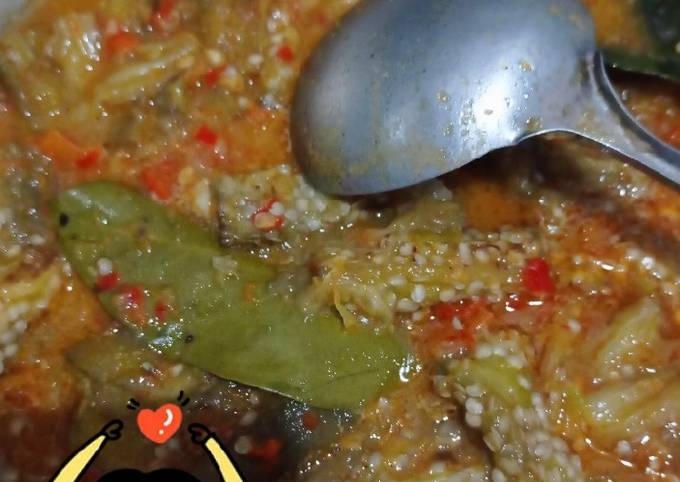 Terong Bakar Bumbu Balado Santan