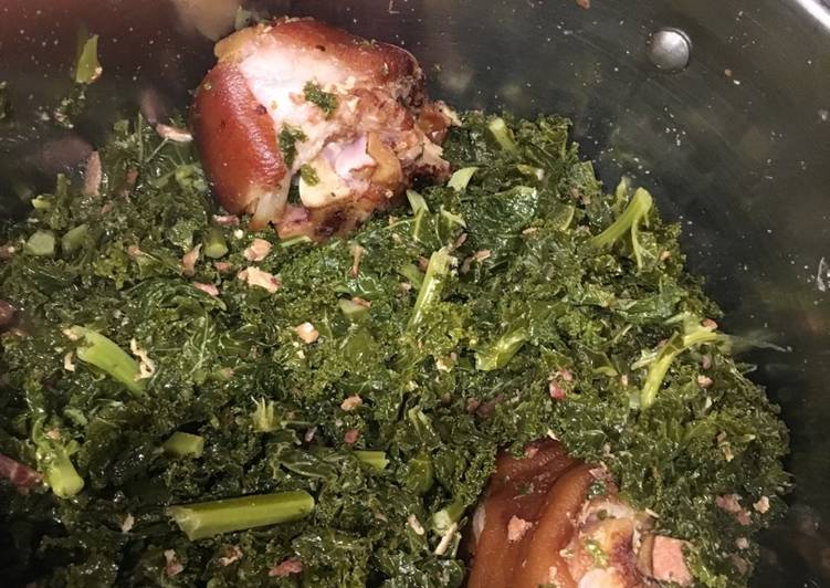 Southern Style Kale Greens Recipe By Heather P Lo Cookpad