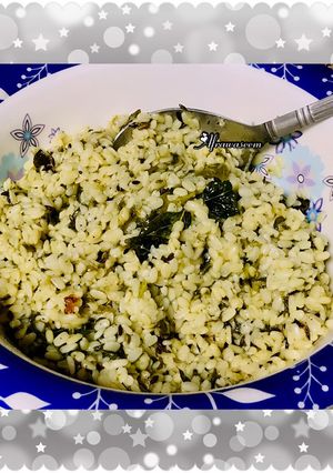 A picture of Dal mash Palak for breakfast.