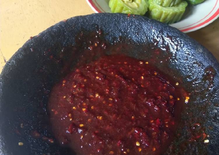 Proses mengolah Pare/Paria sambal gula Anti Gagal