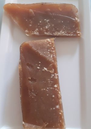 Una foto de Gelatina de pata con coco
