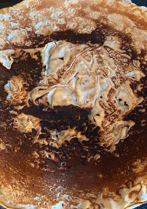 Une photo de 😜 pâte à crêpes à la farine de châtaigne 🌰