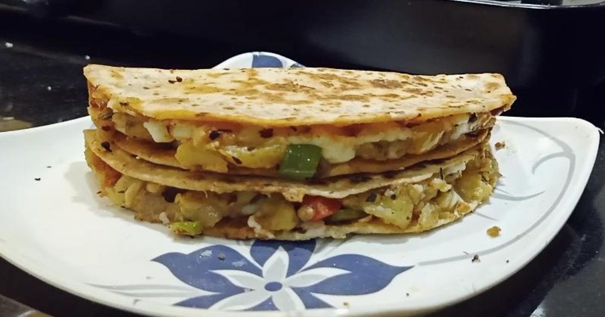Puju Patel દ્વારા રેસીપી મેક્સિકન રોટી ટાકોઝ (Mexican Roti Tacos Recipe ...