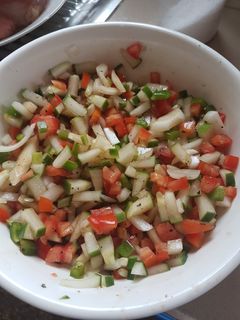Una foto de Ensalada pico de gallo