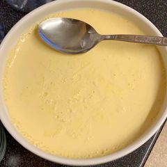 A picture of Mishti doi sweet curd.
