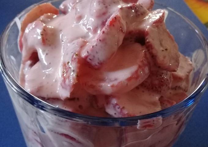 Fresas con crema 