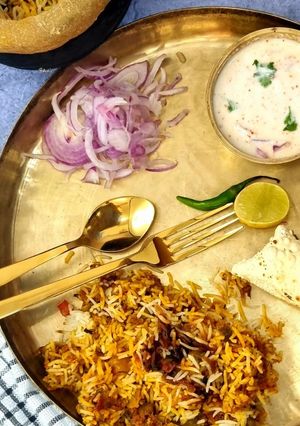 A picture of Veg. Dum Biryani.