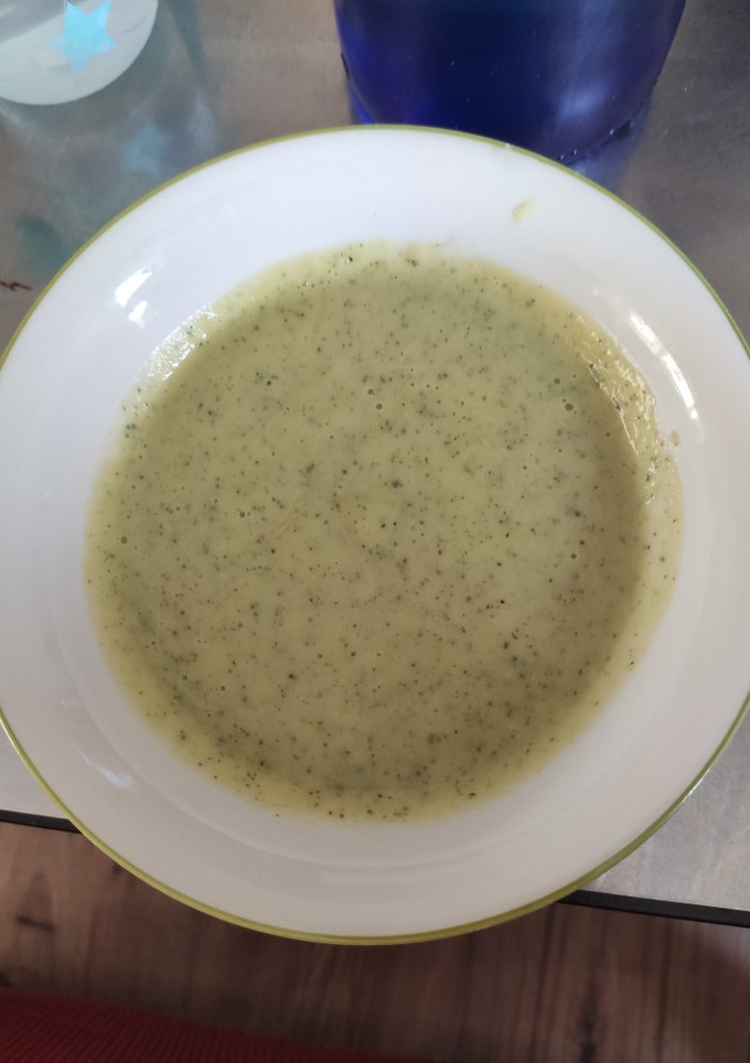 Una foto de Crema de calabacín
