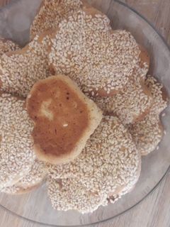 صورة لوصفة كعك ابو السمسم على طريقتي