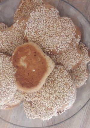 صورة لوصفة كعك ابو السمسم على طريقتي