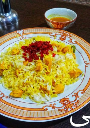 عکسی از دستور مرغ پلو