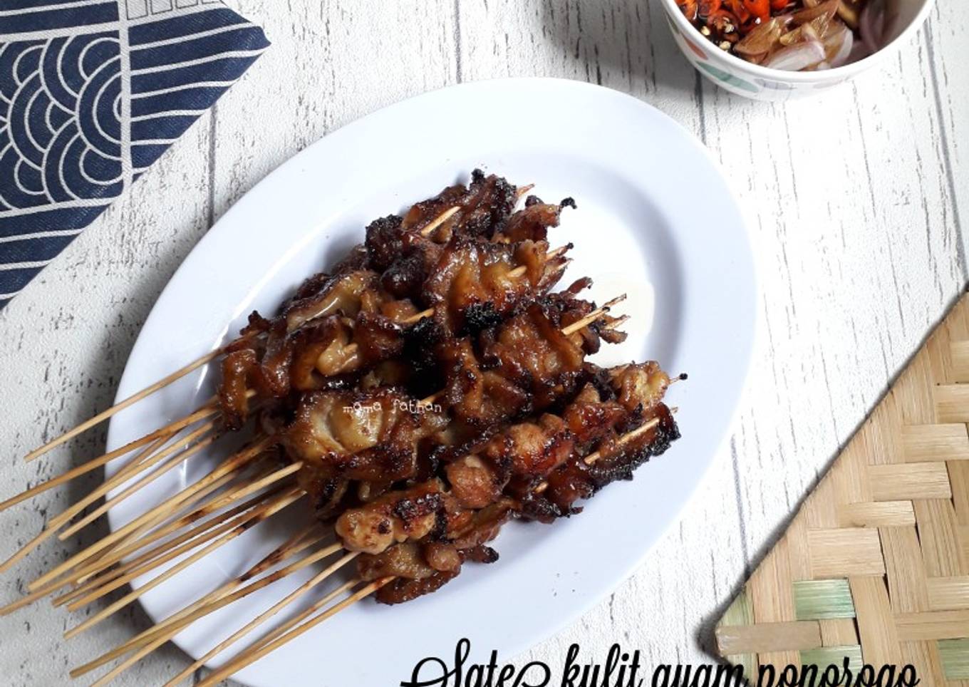 Sate kulit ayam ponorogo