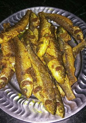 A picture of Small bata fish fry.